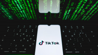 The TikTok logo is being displayed on a smartphone screen in Athens, Greece, on July 4, 2024. (Photo by Nikolas Kokovlis/NurPhoto via Getty Images)