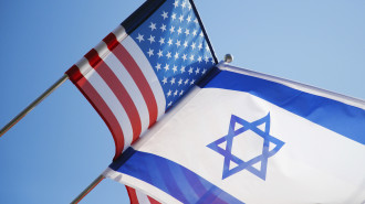 Israel US flags