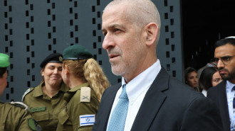 Ronen Bar, chief of Israel's domestic Shin Bet security agency, attends a ceremony marking Memorial Day for fallen soldiers of Israel's wars 