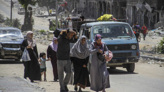 Palestinians in northern Gaza forced to flee due to Israeli attack