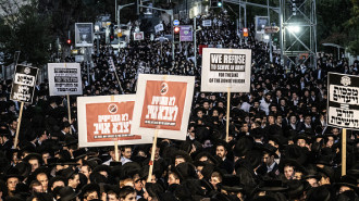 Ultra-orthodox Jews protest military draft in Jerusalem