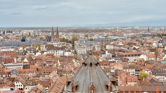 Aerial view of Strasbourg 