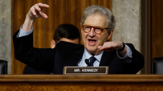 Sen. John Kennedy (R-LA) questions acting U.S. Secret Service Director Ronald Rowe Jr. and Deputy Federal Bureau of Investigation Director Paul Abbate during a joint hearing of the Senate Judiciary and Homeland Security and Government Affairs committees