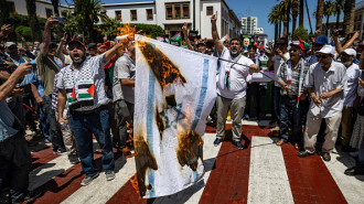 Protest against normalisation, Rabat, Morocco