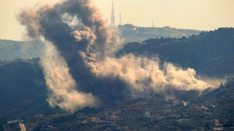 Smoke billows from a south Lebanon village following an Israeli strike.