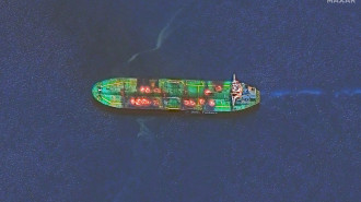 SOUNION TANKER, RED SEA -- AUGUST 29, 2024:  Maxar satellite imagery