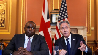 United States Secretary of State Antony Blinken (R) meets Britain's Foreign Secretary David Lammy at the Foreign, Commonwealth & Development Office (FCDO) 