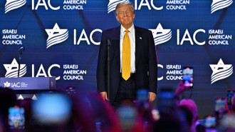 Republican presidential candidate Donald Trump speaks at the Israeli American Council National Summit 2024 on September 19, 2024 in Washington, D.C.