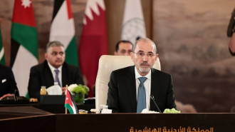 Jordanian FM Ayman Safadi at meeting of the Arab and Islamic Ministerial Committee