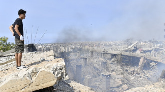 Damaged buildings in Dahieh, Beirut [Getty]