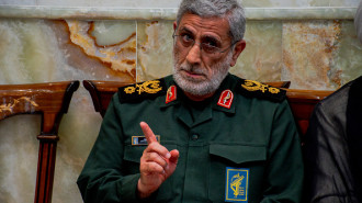 Esmail Qaani, Commander of the IRGC Quds Force, participates in a religious ceremony in Tehran on June 13th.