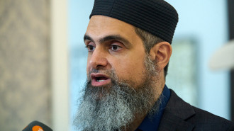 	Hassan Abdel Salam, co-founder of the "Abandon Harris" campaign, speaks at an event with Workers Strike Back during an event endorsing Green Party candidate Jill Stein at the Bint Jebail Cultural Center in Dearborn, MI on Friday, Oct. 6, 2024.