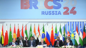 President of Russia Vladimir Putin speaks during an expanded meeting of BRICS leaders during the 16th BRICS Summit in Kazan, Russia on October 23, 2024. 