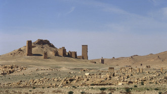 The Valley of the Tombs, Palmyra, Syria. Oasis of Tadmor, 2001. Necroplis in the ancient city of Palmyra. Photograph taken before the Syrian civil war. Creator: LTL. 