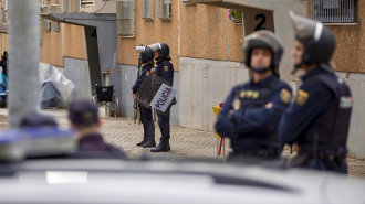  Extensive police operation in the neighborhood of El Torrejon, October 29, 2024 in Huelva (Andalusia, Spain). The National Police has arrested several people within the macro-operation that this Tuesday is being carried out in El Torrejon (Huelva).