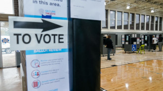 People vote at a polling place on Election Day in Atlanta, Georgia, on 5 November 2024 