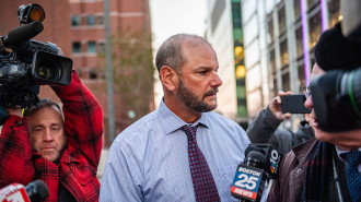 Jack Michael Teixeira, father of former Massachusetts Air National Guard member Jack Teixeira, leaves the John Joseph Moakley United States Courthouse after his son's sentencing in Boston, Massachusetts on November 12, 2024. Teixeira, who admitted to leaking a trove of classified Pentagon documents was jailed for 15 years on November 12, US media reported a court as ruling. 