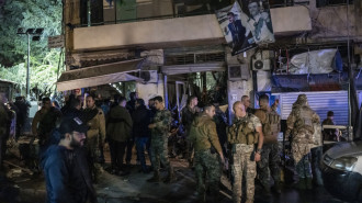 A view of destruction site as search and rescue operation continue after it is reported that five killings and 18 injuries following Israeli attacks with two missiles and a drone in Beirut