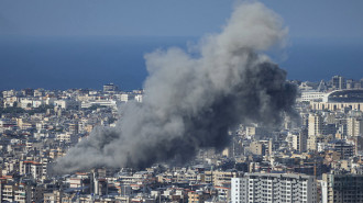 Smoke rises from the site of an Israeli airstrike that targeted Beirut's southern suburbs on November 21, 2024, as the war between Israel and Hezbollah continues. (Photo by IBRAHIM AMRO/AFP via Getty Images)