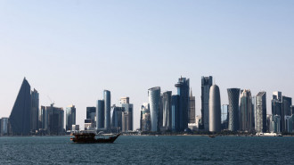 A view of the city and Doha Bay in Doha, Qatar