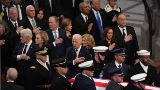 Funeral services for former President Jimmy Carter at the National Cathedral at the National Cathedral on January 9, 2025 in Washington, D.C. (Photo by Demetrius Freeman/The Washington Post via Getty Images)