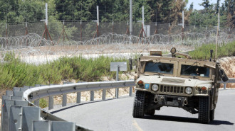 A vehicle belonging to the Israeli military