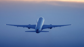 airliner in flight