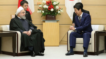 Rouhani and Abe [Getty]