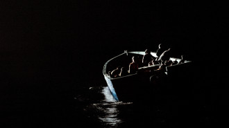 Migrants on a boat