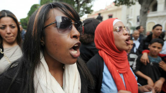 Black Tunisians protest