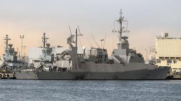 Israeli corvette AFP