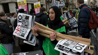 Muslim protest racism London - Getty