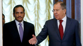 Sergey Lavrov and Mohammed bin Abdulrahman Al-Thani [Anadolu]