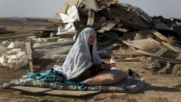 bedouin structure demolished Palestinian AFP