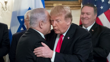 Trump Netanyahu Pompeo - Getty