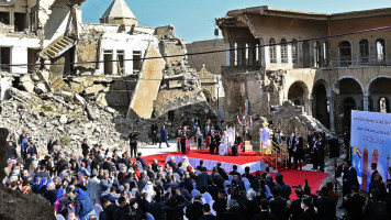 Pope Francis in Mosul [GETTY]