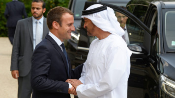 macron bin zayed