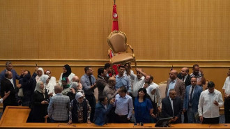 tunisia parliament fighting