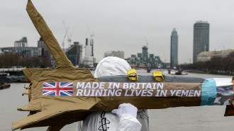 uk arms yemen protest