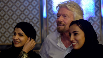 Saudi women Richard Branson - Getty