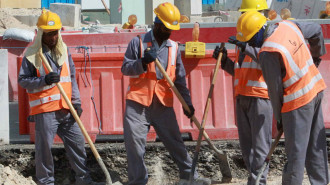 world cup workers qatar - AFP