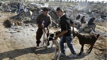 Palestinian Bedouin demolition - Getty