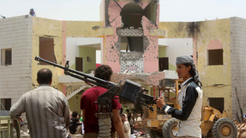 Yemeni security forces in Aden