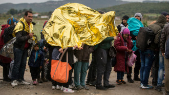 Gold Foil refugee blanket / Getty