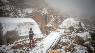 snow refugees [Getty]