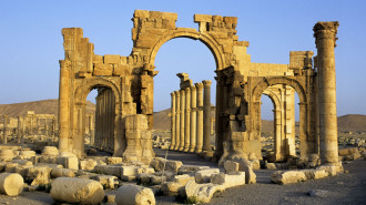 Syria, Palmyra, Ancient Roman City, Triumphal Arch And... 