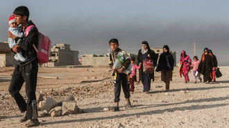 Mosul fleeing -- Getty