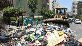 Beirut - collecting rubbish