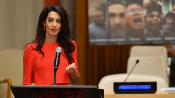 Amal Clooney -- AFP