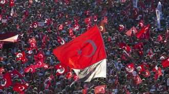 Turkey flag demo